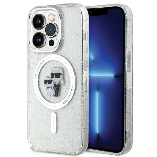 Kup Etui Karl Lagerfeld KLHMP15LHGKCNOT Apple iPhone 15 Pro kemény tok Karl&Choupette Glitter MagSafe átlátszó - KLD1679 - {ean13} - Sklep Home Screen