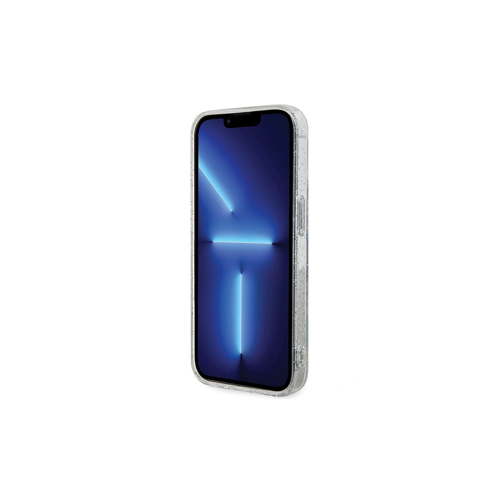 Etui Karl Lagerfeld KLHMP15LHGKCNOT Apple iPhone 15 Pro hardcase Karl&Choupette Glitter MagSafe transparent