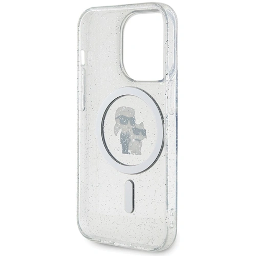 Kup Etui Karl Lagerfeld KLHMP15LHGKCNOT Apple iPhone 15 Pro kemény tok Karl&Choupette Glitter MagSafe átlátszó - KLD1679 - {ean13} - Sklep Home Screen