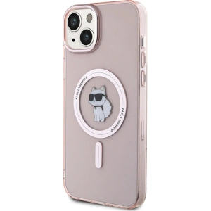 Etui Karl Lagerfeld KLHMP15MHFCCNOP Apple iPhone 15 Plus / 14 Plus hardcase IML Choupette MagSafe różowy/pink