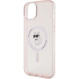 Etui Karl Lagerfeld KLHMP15MHFCCNOP Apple iPhone 15 Plus / 14 Plus hardcase IML Choupette MagSafe różowy/pink