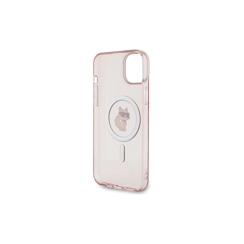 Etui Karl Lagerfeld KLHMP15MHFCCNOP Apple iPhone 15 Plus / 14 Plus hardcase IML Choupette MagSafe różowy/pink