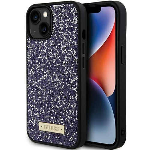 Kup Etui Guess GUHCP15SPFGSBSP Apple iPhone 15 hardcase Rhinestone Metal Logo růžový/světle růžový - GUE2845 - {ean13} - Sklep Home Screen
