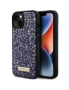 Etui Guess GUHCP15SPFGSBSP Apple iPhone 15 hardcase Rhinestone Metal Logo růžový/světle růžový