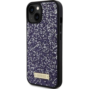 Etui Guess GUHCP15SPFGSBSP Apple iPhone 15 hardcase Rhinestone Metal Logo różowy/light pink