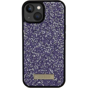 Etui Guess GUHCP15SPFGSBSP Apple iPhone 15 hardcase Rhinestone Metal Logo różowy/light pink