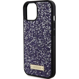 Etui Guess GUHCP15SPFGSBSP Apple iPhone 15 hardcase Rhinestone Metal Logo różowy/light pink
