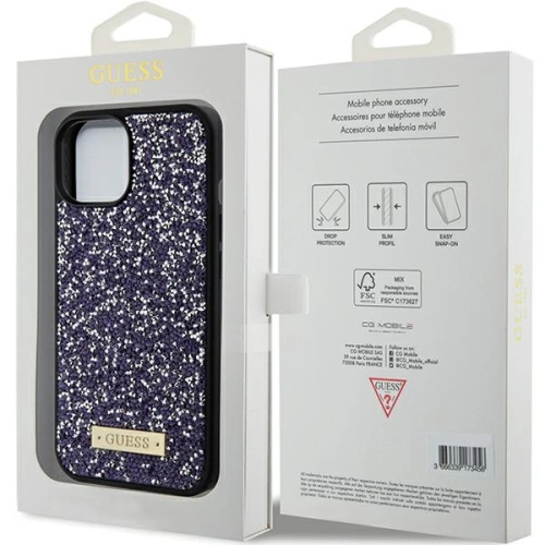 Kup Etui Guess GUHCP15SPFGSBSP Apple iPhone 15 hardcase Rhinestone Metal Logo růžový/světle růžový - GUE2845 - {ean13} - Sklep Home Screen
