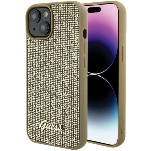 Etui Guess GUHCP15SPMSDGSD Apple iPhone 15 hardcase Disco Metal Script złoty/gold