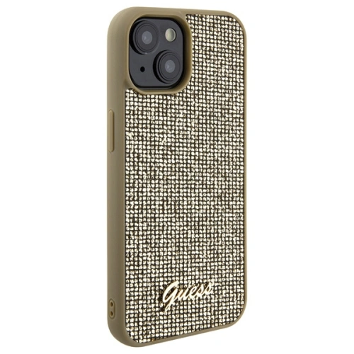 Kup Guess Apple Carcasă GUHCP15SPMSDGSD iPhone 15 hardcase Disco Metal Script auriu / auriu - GUE2846 - {ean13} - Sklep Home Screen