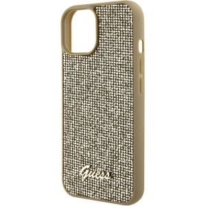 Etui Guess GUHCP15SPMSDGSD Apple iPhone 15 hardcase Disco Metal Script złoty/gold