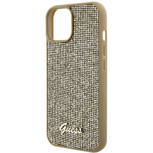 Kup Etui Guess GUHCP15SPMSDGSD Apple iPhone 15 hardcase Disco Metal Script zlatý/gold - GUE2846 - {ean13} - Sklep Home Screen