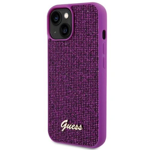 Kup Etui Guess GUHCP15SPMSDGSF Apple iPhone 15 hardcase Disco Metal Script fuksja/fuchsie - GUE2847 - {ean13} - Sklep Home Screen