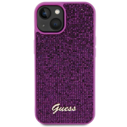 Kup Etui Guess GUHCP15SPMSDGSF Apple iPhone 15 hardcase Disco Metal Script fuksja/fuchsie - GUE2847 - {ean13} - Sklep Home Screen