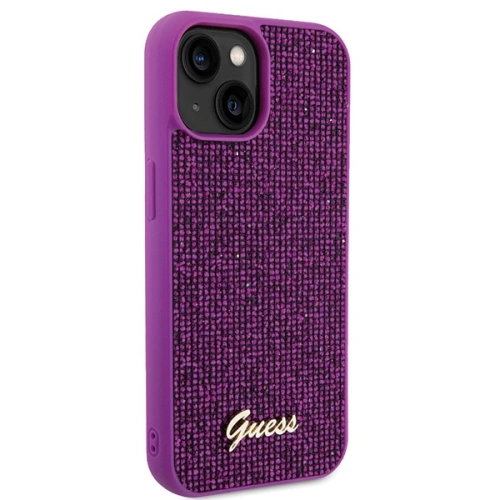 Kup Etui Guess GUHCP15SPMSDGSF Apple iPhone 15 hardcase Disco Metal Script fuksja/fuchsie - GUE2847 - {ean13} - Sklep Home Screen