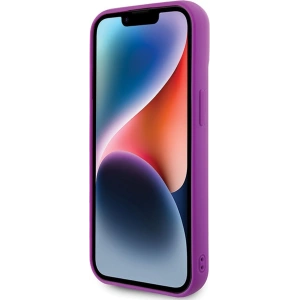 Etui Guess GUHCP15SPMSDGSF Apple iPhone 15 hardcase Disco Metal Script fuksja/fuschia