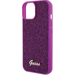 Etui Guess GUHCP15SPMSDGSF Apple iPhone 15 hardcase Disco Metal Script fuksja/fuschia