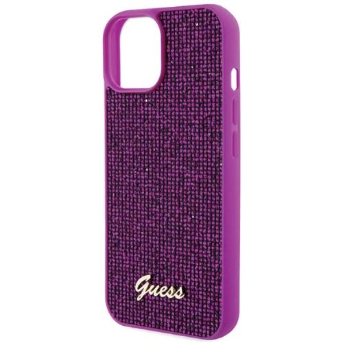 Kup Etui Guess GUHCP15SPMSDGSF Apple iPhone 15 hardcase Disco Metal Script fuksja/fuchsie - GUE2847 - {ean13} - Sklep Home Screen