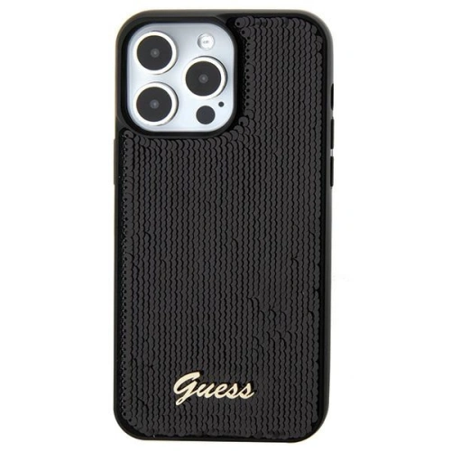 Kup Etui Guess GUHCP15SPSFDGSK Apple iPhone 15 hardcase Sequin Script Metal černý/black - GUE2849 - {ean13} - Sklep Home Screen