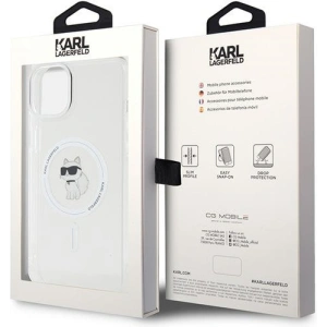 Etui Karl Lagerfeld KLHMP15MHFCCNOT Apple iPhone 15 Plus / 14 Plus hardcase IML Choupette MagSafe transparent