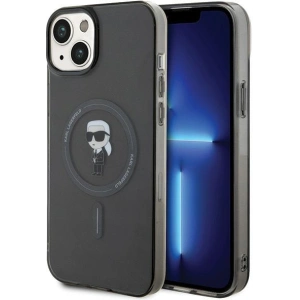 Etui Karl Lagerfeld KLHMP15MHFCKNOK Apple iPhone 15 Plus / 14 Plus hardcase IML Ikonik MagSafe czarny/black