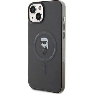 Etui Karl Lagerfeld KLHMP15MHFCKNOK Apple iPhone 15 Plus / 14 Plus hardcase IML Ikonik MagSafe czarny/black