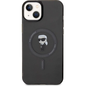 Etui Karl Lagerfeld KLHMP15MHFCKNOK Apple iPhone 15 Plus / 14 Plus hardcase IML Ikonik MagSafe czarny/black