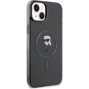 Etui Karl Lagerfeld KLHMP15MHFCKNOK Apple iPhone 15 Plus / 14 Plus hardcase IML Ikonik MagSafe czarny/black