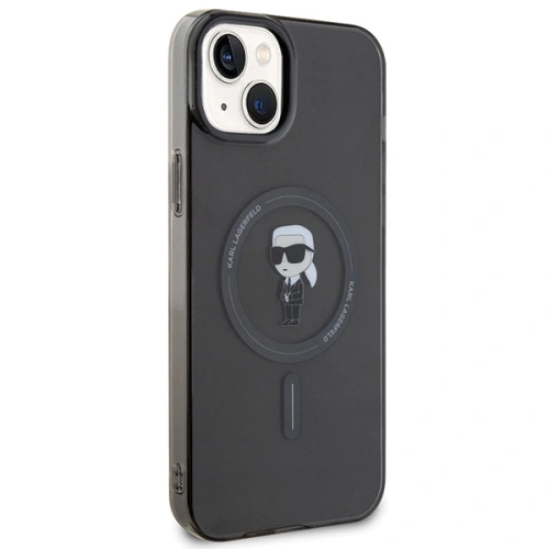 Buy Karl Lagerfeld KLHMP15MHFCKNOK Apple iPhone 15 Plus / 14 Plus hardcase IML Ikonik MagSafe black - KLD1683 - {ean13} - Home Screen Store Europe