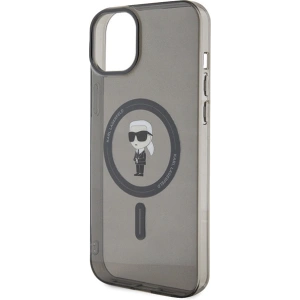 Etui Karl Lagerfeld KLHMP15MHFCKNOK Apple iPhone 15 Plus / 14 Plus hardcase IML Ikonik MagSafe czarny/black