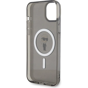 Etui Karl Lagerfeld KLHMP15MHFCKNOK Apple iPhone 15 Plus / 14 Plus hardcase IML Ikonik MagSafe czarny/black
