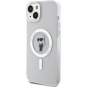 Etui Karl Lagerfeld KLHMP15MHFCKNOT Apple iPhone 15 Plus / 14 Plus hardcase IML Ikonik MagSafe transparent