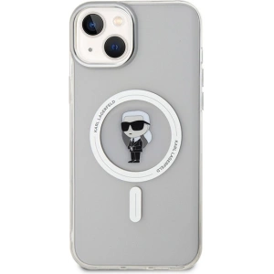 Etui Karl Lagerfeld KLHMP15MHFCKNOT Apple iPhone 15 Plus / 14 Plus hardcase IML Ikonik MagSafe transparent