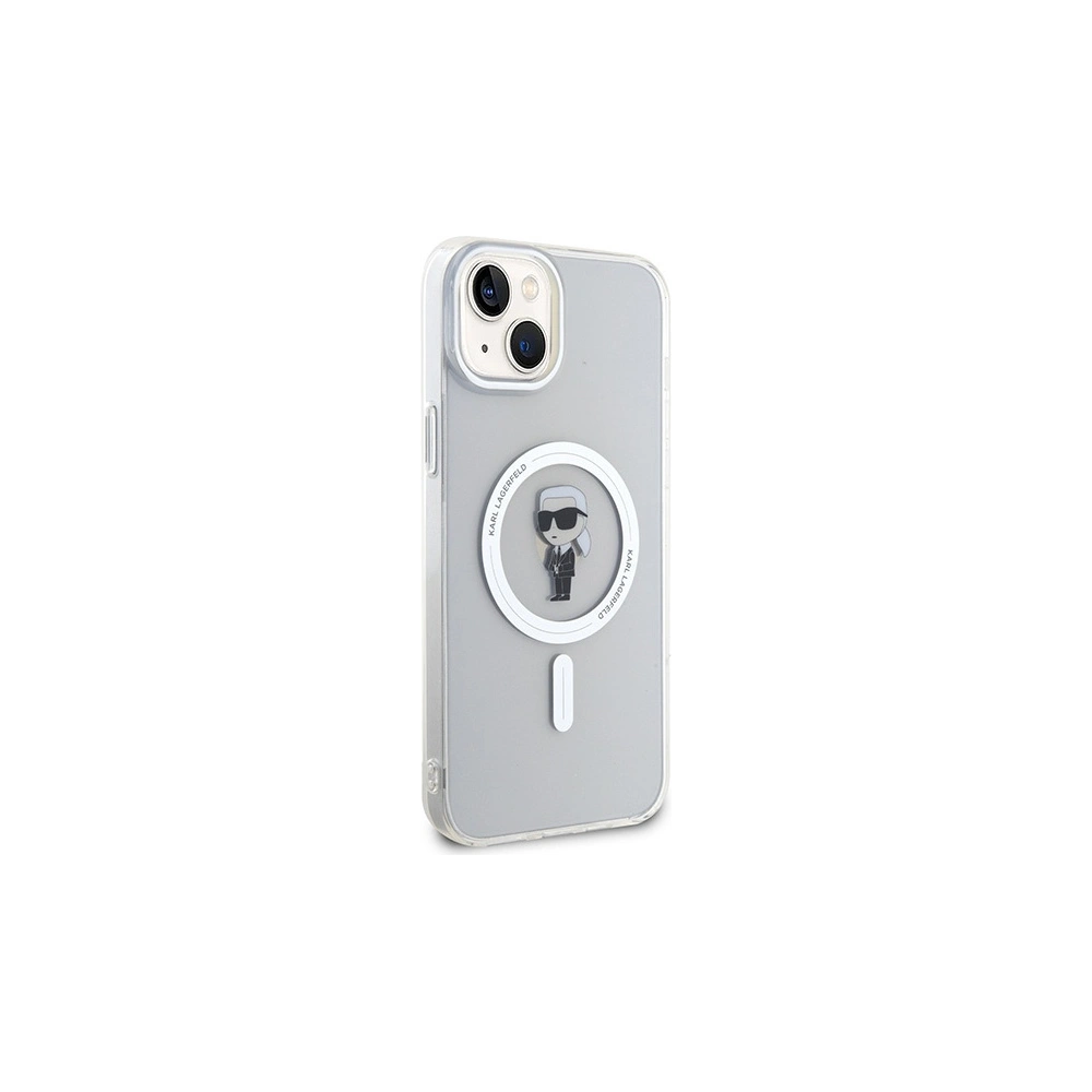 Etui Karl Lagerfeld KLHMP15MHFCKNOT Apple iPhone 15 Plus / 14 Plus hardcase IML Ikonik MagSafe transparent