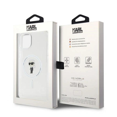 Kup Etui Karl Lagerfeld KLHMP15MHFCKNOT Apple iPhone 15 Plus / 14 Plus hardcase IML Ikonik MagSafe průhledné - KLD1684 - {ean13} - Sklep Home Screen
