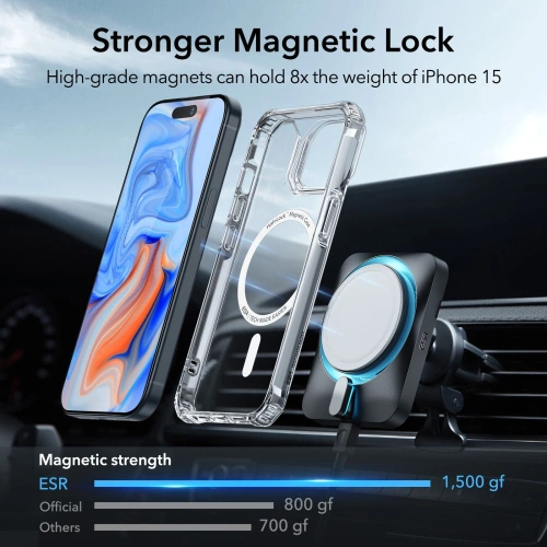 Kup Etui ESR Air Armor Halolock MagSafe Apple iPhone 15 Plus / 14 Plus Clear - ESR720 - {ean13} - Sklep Home Screen