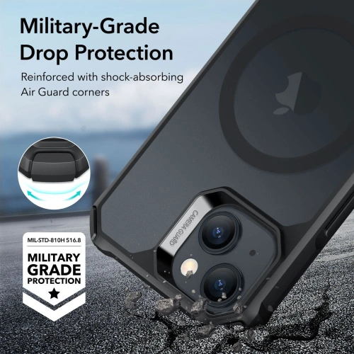 Kup Case ESR Air Armor Halolock MagSafe Apple iPhone 15 Plus / 14 Plus Frosted Black - ESR721 - {ean13} - Sklep Home Screen
