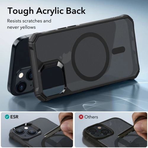 Kup Case ESR Air Armor Halolock MagSafe Apple iPhone 15 Plus / 14 Plus Frosted Black - ESR721 - {ean13} - Sklep Home Screen