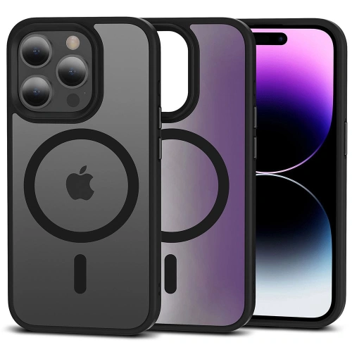 Kup Case Tech-Protect Magmat MagSafe Apple iPhone 15 Pro Max Matte Schwarz - THP2262 - {ean13} - Sklep Home Screen