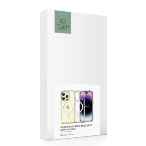 Etui Tech-Protect Flexair Hybrid MagSafe Apple iPhone 15 Pro Glitter Clear