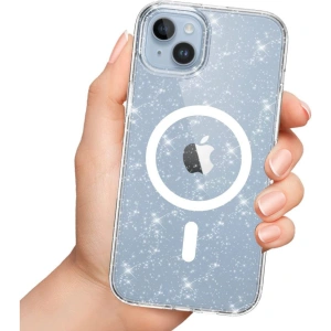 Kup Case Tech-Protect Flexair Hybrid MagSafe Apple iPhone 15 Pro Max Glitter Clear - THP2270 - {ean13} - Sklep Home Screen