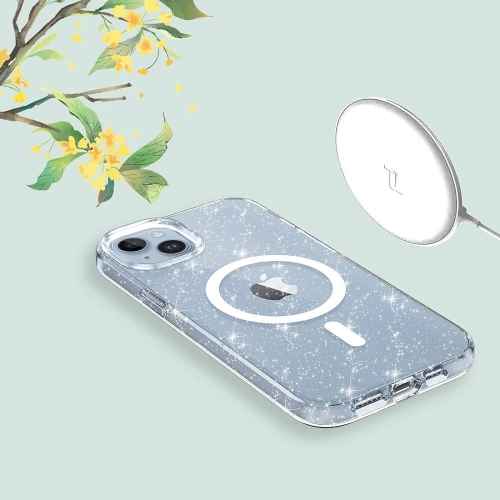 Kup Etui Tech-Protect Flexair Hybrid MagSafe Apple iPhone 15 Pro Max Glitter Clear - THP2270 - {ean13} - Sklep Home Screen