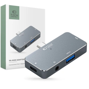 Kup Adapter Tech-Protect V6 Hub 4w1 Grau - THP2271 - {ean13} - Sklep Home Screen