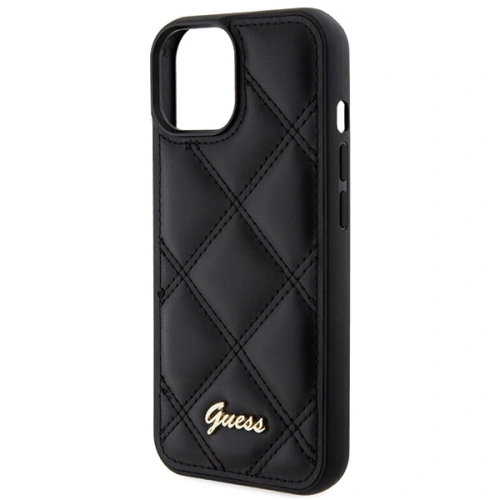 Kup Guess Apple Geantă GUHCP15SPSQSQSK iPhone 15 hardcase Quilted Metal Logo negru/negru - GUE2852 - {ean13} - Sklep Home Screen