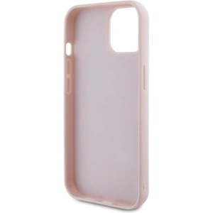 Etui Guess GUHCP15SPSQSQSP Apple iPhone 15 hardcase Quilted Metal Logo różowy/pink