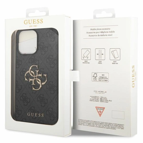 Kup Case Guess GUHCP15X4GMGGR Apple iPhone 15 Pro Max Hardcase 4G Big Metal Logo grau/grey - GUE2854 - {ean13} - Sklep Home Screen