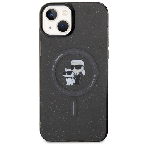 Kup Etui Karl Lagerfeld KLHMP15MHGKCNOK Apple iPhone 15 Plus / 14 Plus hardcase Karl&Choupette Glitter MagSafe czarny/black - KLD1685 - {ean13} - Sklep Home Screen