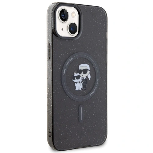 Kup Etui Karl Lagerfeld KLHMP15MHGKCNOK Apple iPhone 15 Plus / 14 Plus hardcase Karl&Choupette Glitter MagSafe czarny/black - KLD1685 - {ean13} - Sklep Home Screen