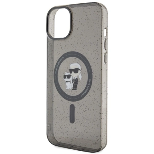 Kup Etui Karl Lagerfeld KLHMP15MHGKCNOK Apple iPhone 15 Plus / 14 Plus hardcase Karl&Choupette Glitter MagSafe czarny/black - KLD1685 - {ean13} - Sklep Home Screen