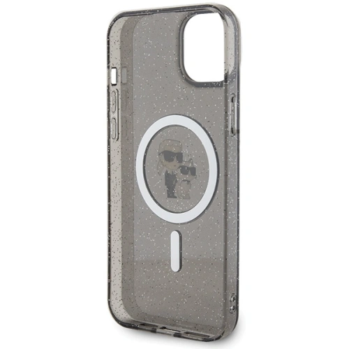 Kup Etui Karl Lagerfeld KLHMP15MHGKCNOK Apple iPhone 15 Plus / 14 Plus hardcase Karl&Choupette Glitter MagSafe czarny/black - KLD1685 - {ean13} - Sklep Home Screen